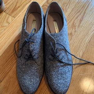 Block heel oxfords
